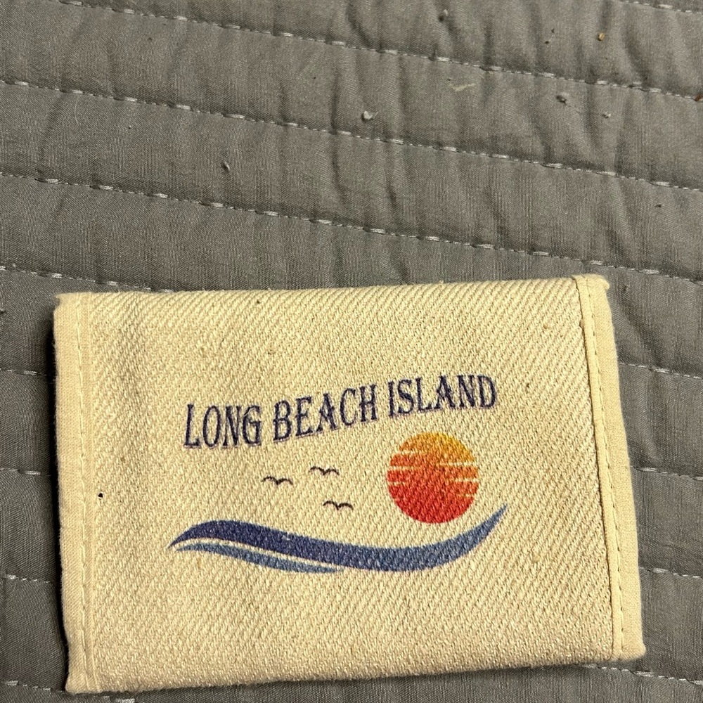 Long Beach Island Canvas Wallet